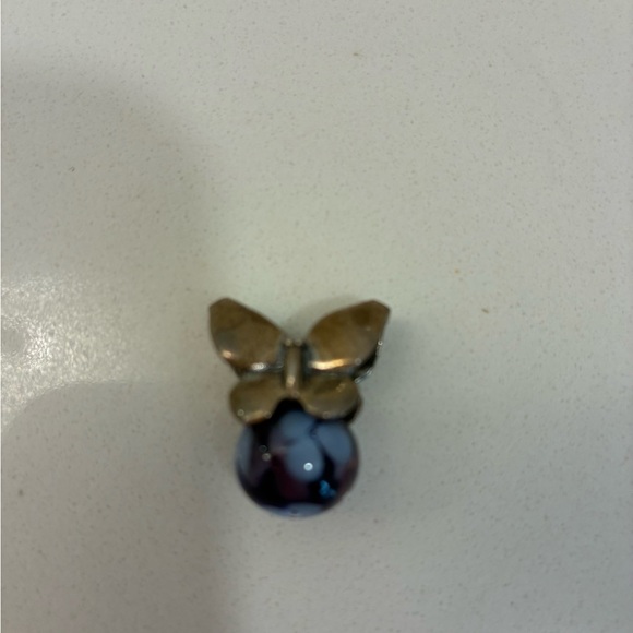 Trollbeads Summer Butterfly with Glass Floral Bead Slide Charm - Picture 3 of 7